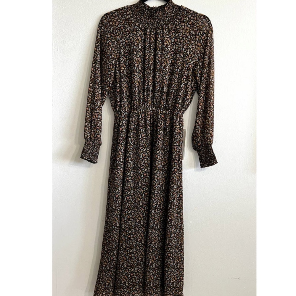 Madewell (Re)sourced Georgette Smocked-Neck Midi Dress in Folktale Paisl… - Picture 6 of 9